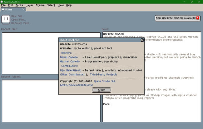 Aseprite 1.2.32 скачать бесплатно + ключ активации (Crack) - 1Progs